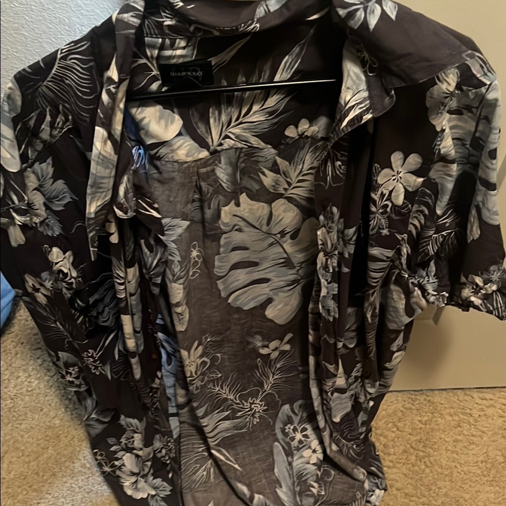 Blue Hawaiian Button down